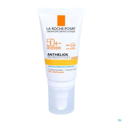 Sie sehen eine Packung Sonnenprodukte La Roche Posay Anthelios 50+ Pigmentation 50ml, Produktbild: 06 Sonnenprodukte La Roche Posay Anthelios 50+ Pigmentation 50ml, A-Nr.: 5060202 - 06