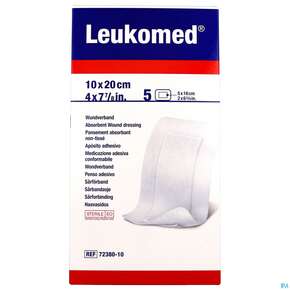 Wundverband Leukomed/steril Verklebungsschutz 10x20cm 5st, A-Nr.: 3896882 - 01