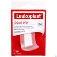 Sie sehen eine Packung Wundpflaster Leukoplast/aqua Pro Wasserdicht 38x63mm 10st, Produktbild: 01 Wundpflaster Leukoplast/aqua Pro Wasserdicht 38x63mm 10st, A-Nr.: 4369096 - 01