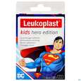 Sie sehen eine Packung Wundpflaster Leukoplast/kids/hero Superman Strips 2gr 19x56mm +38x63mm 12st, Produktbild: 01 Wundpflaster Leukoplast/kids/hero Superman Strips 2gr 19x56mm +38x63mm 12st, A-Nr.: 5755482 - 01