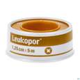 Sie sehen eine Packung Wundpflaster Leukopor Rollenpflaster 5mx 1,25cm 0247100 1st, Produktbild: 02 Wundpflaster Leukopor Rollenpflaster 5mx 1,25cm 0247100 1st, A-Nr.: 5020527 - 02