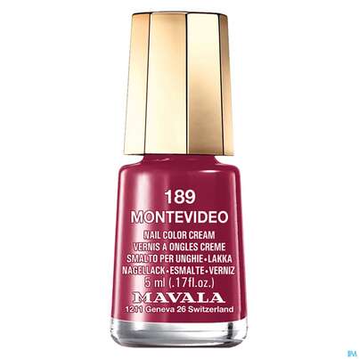 Sie sehen eine Packung Mavala Nagellacke 189 Montevide 5ml, Produktbild: 03 Mavala Nagellacke 189 Montevide 5ml, A-Nr.: 4020152 - 03