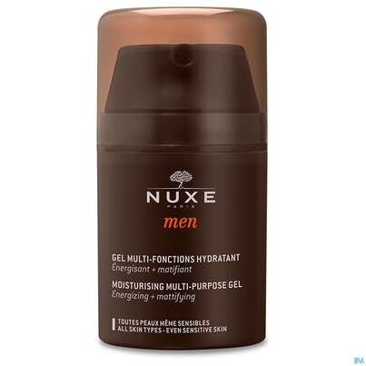 Sie sehen eine Packung Nuxe Men Gel Multi-fontions Hydratant 50ml, Produktbild: 04 Nuxe Men Gel Multi-fontions Hydratant 50ml, A-Nr.: 4080504 - 04