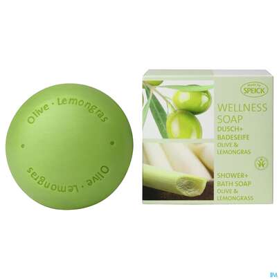 Sie sehen eine Packung Seifen Speick Wellness Soap Olive +lemongras Nr 61 200g, Produktbild: 02 Seifen Speick Wellness Soap Olive +lemongras Nr 61 200g, A-Nr.: 4196916 - 02