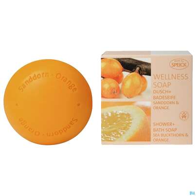Sie sehen eine Packung Seifen Speick Wellness Soap Sanddorn +orange Nr 61 200g, Produktbild: 02 Seifen Speick Wellness Soap Sanddorn +orange Nr 61 200g, A-Nr.: 4196862 - 02