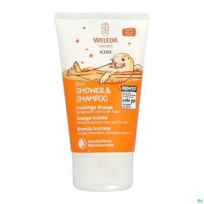 Shampoon Weleda Kids 2in1 +shower Fruchtige Orange 150ml, A-Nr.: 4520297 - 02