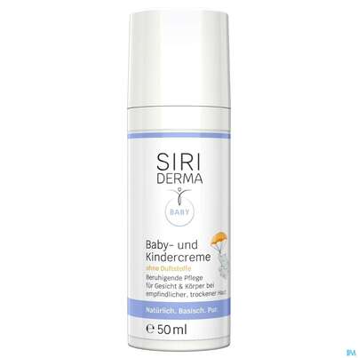 Sie sehen eine Packung Siriderma Baby- Und Kindercreme 50ml, Produktbild: 01 Siriderma Baby- Und Kindercreme 50ml, A-Nr.: 4022458 - 01