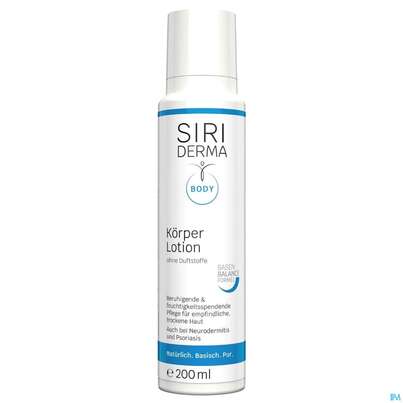 Siriderma Koerperlotion Ohne Duftstoffe 200ml, A-Nr.: 3849718 - 01