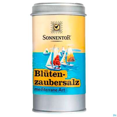 Sonnentor Mediterranes Bluetenzaubersalz Dose 07717 90g, A-Nr.: 3391107 - 04