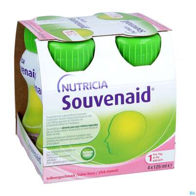 Souvenaid 125ml Vitalflasche Erdbeere 24st, A-Nr.: 4133608 - 03