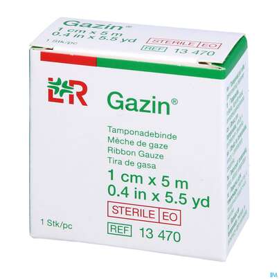 Tamponadebinden Gazin Gero Steril 5mx 1cm 1st, A-Nr.: 4124354 - 02