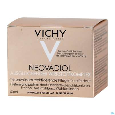 Sie sehen eine Packung Vichy Neovadiol Tagespflege Normale Haut Alt 50ml, Produktbild: 02 Vichy Neovadiol Tagespflege Normale Haut Alt 50ml, A-Nr.: 4345581 - 02