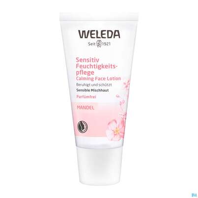 Sie sehen eine Packung Weleda Mandel-feuchtigkeitspflege Sensitiv 30ml, Produktbild: 04 Weleda Mandel-feuchtigkeitspflege Sensitiv 30ml, A-Nr.: 3376846 - 04